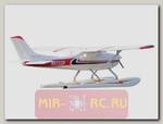 Радиоуправляемый самолет TOPrc 1.5m C182 Pro PNP с поплавками (красный)