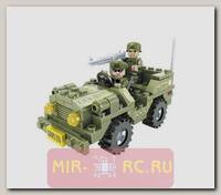 Конструктор Армия - Военный джип, 108 деталей