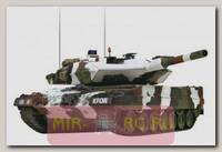 Радиоуправляемый немецкий танк Leopard 2 A5 в зимнем камуфляже 1:24 2.4Ghz с ИК-пушкой