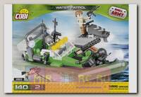 Пластиковый конструктор COBI Патрульная лодка Water Patrol с фигурками людей