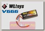 Аккумулятор Black Magic LiPo 7.4V 1300mAh 30C (JST-BEC) для WLToys V666