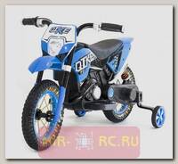 Детский кроссовый электромотоцикл Qike TD Blue 6V