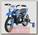 Детский кроссовый электромотоцикл Qike TD Blue 6V