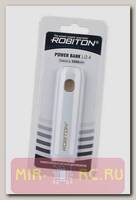 Универсальный внешний аккумулятор ROBITON Power Bank Li3.4 Magnolia (белый) 3350мАч BL1